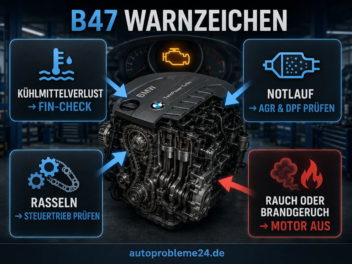BMW B47 Warnzeichen und erste Diagnoseschritte