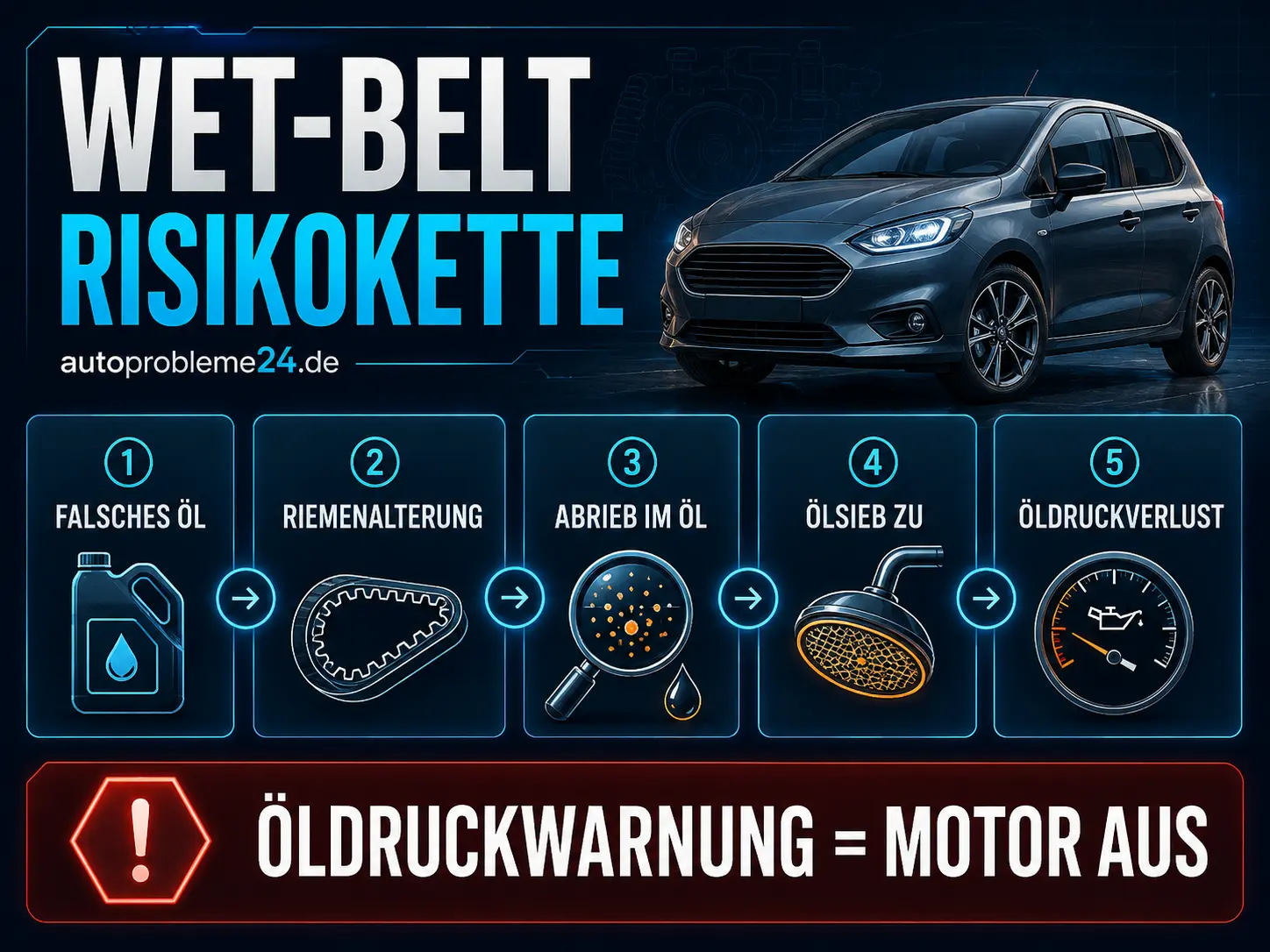 Ford 1.0 EcoBoost Wet-Belt Risikokette