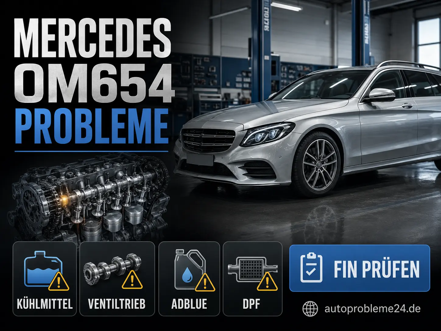 Mercedes OM654 Probleme mit Kühlmittel, Ventiltrieb, SCR und DPF