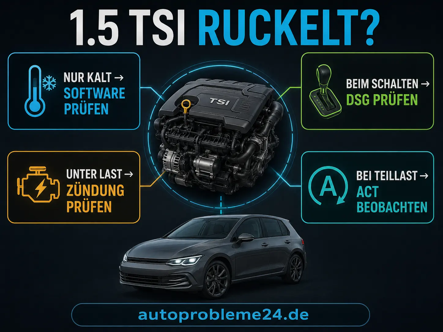 VW 1.5 TSI Ruckeln Diagnoseablauf